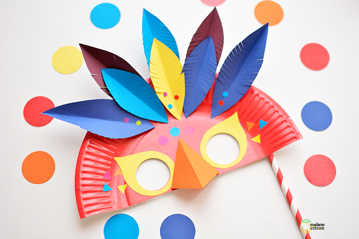 honey Trampling Kindness Tuto DIY un masque de carnaval en papier | Madame Citron - Blog de  créations et DIY
